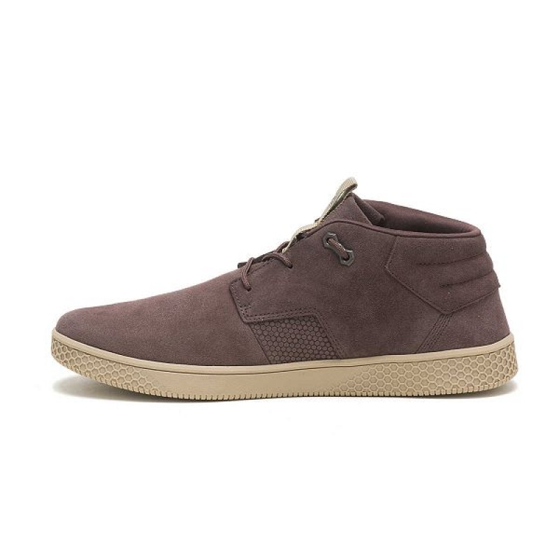 Caterpillar CODE Pause Mid Men's Sneakers Coffee | 567194-VGH