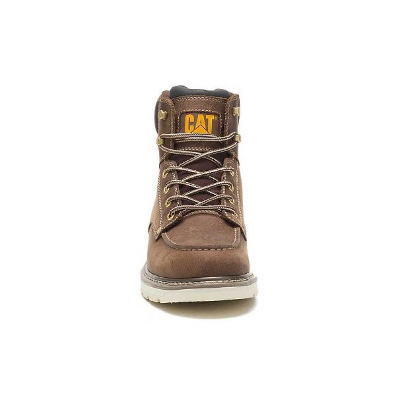 Caterpillar Calibrate Men's Work Boots Khaki | 647082-ZTR