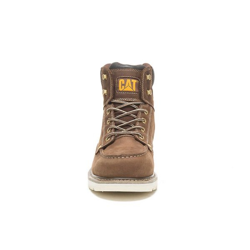 Caterpillar Calibrate Steel Toe Men's Work Boots Khaki | 510934-FHP