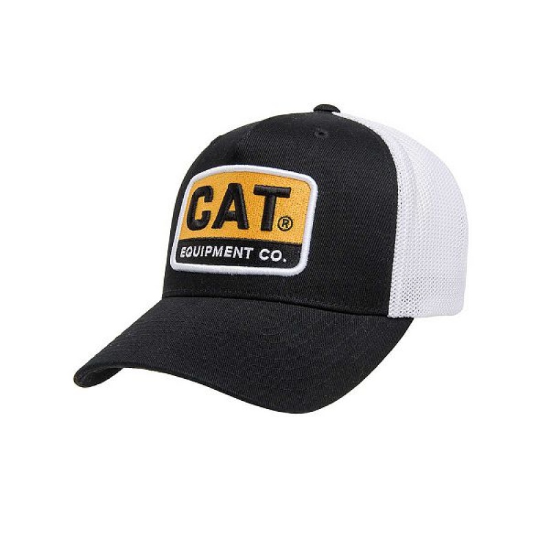 Caterpillar Cat Equipment 110 Men\'s Caps Black | 078451-QRZ