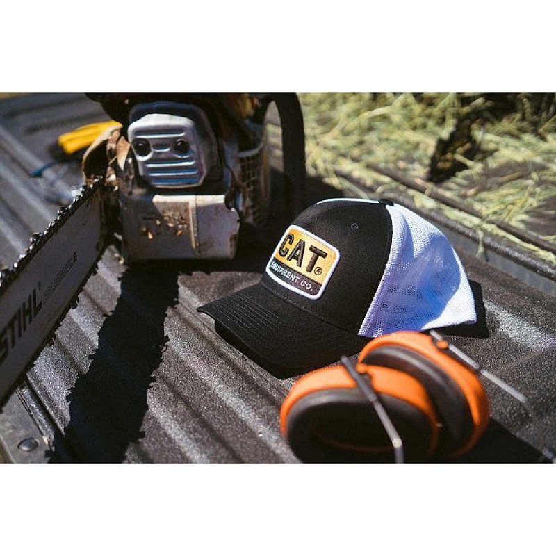 Caterpillar Cat Equipment 110 Women's Caps Black | 850679-WIQ