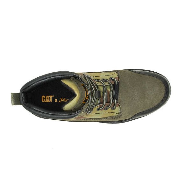 Caterpillar Cat Footwear x Nigel Cabourn Utah Men's Boots Black | 376418-MKQ