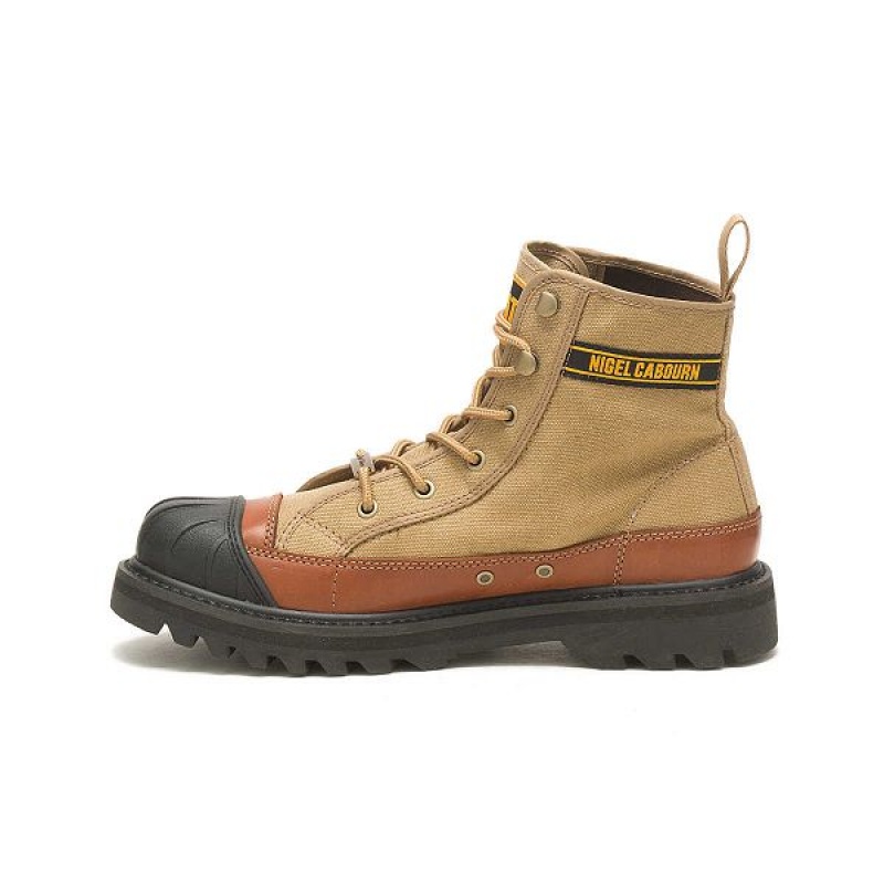 Caterpillar Cat Footwear x Nigel Cabourn Omaha Men's Boots Brown | 497682-IUK