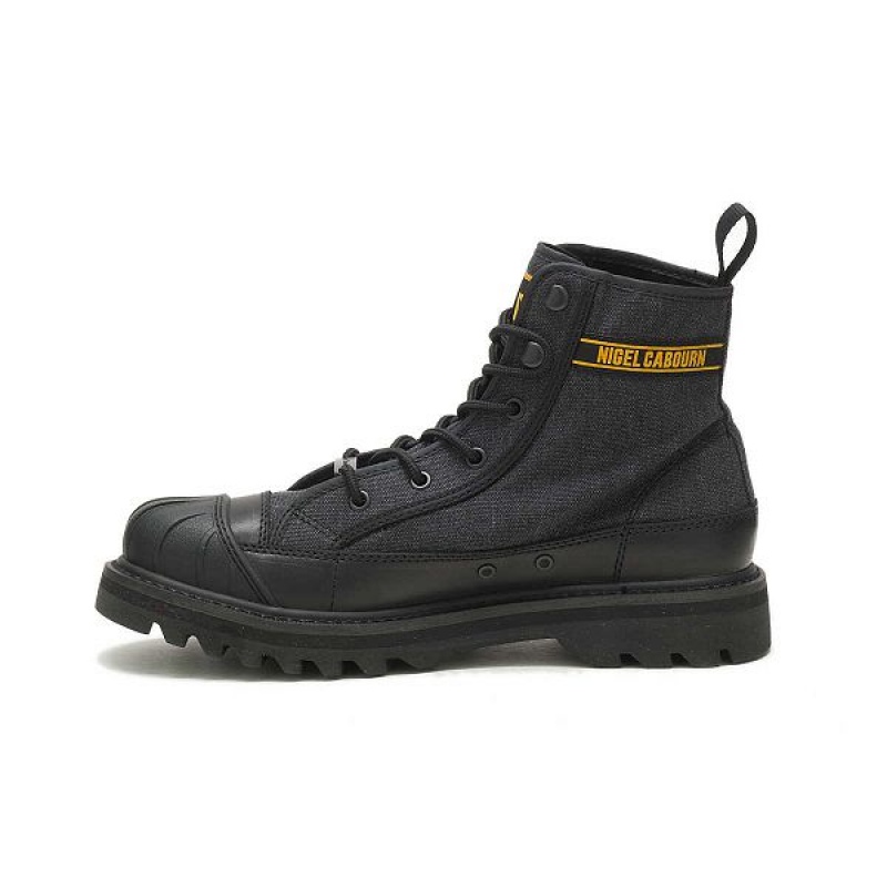 Caterpillar Cat Footwear x Nigel Cabourn Omaha Men's Boots Black | 561342-ODS