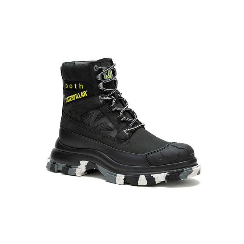 Caterpillar Cat Footwear x both GAO Pioneer Men's Boots Black | 680492-WKL