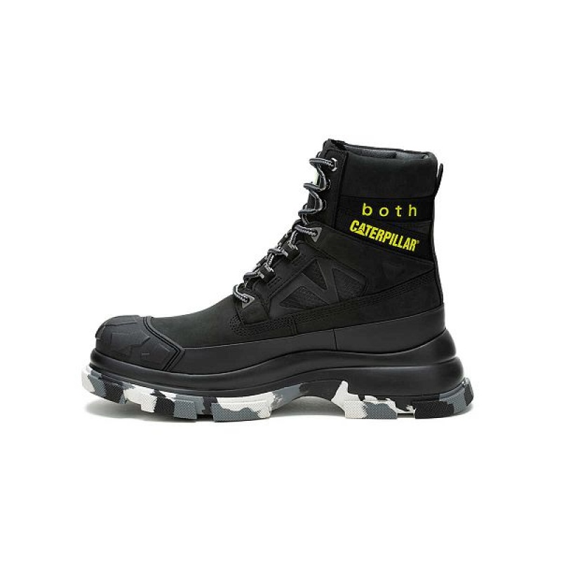 Caterpillar Cat Footwear x both GAO Pioneer Men's Boots Black | 680492-WKL