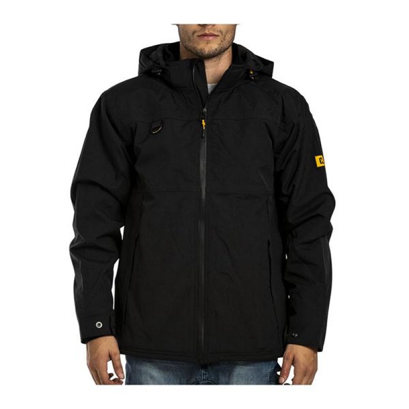 Caterpillar Chinook Waterproof Men's Jackets Black | 024678-NTD