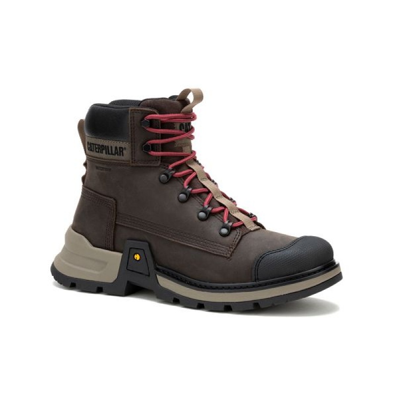 Caterpillar Colorado Expedition Waterproof Men\'s Boots Chocolate | 196840-QUV