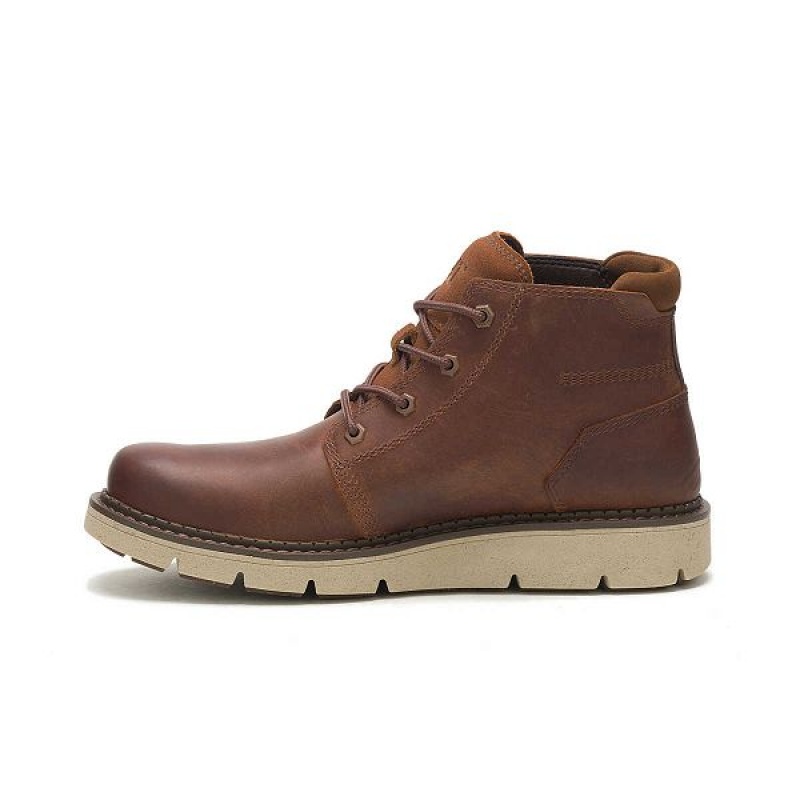 Caterpillar Covert Mid Waterproof Men's Boots Brown | 082961-BVR