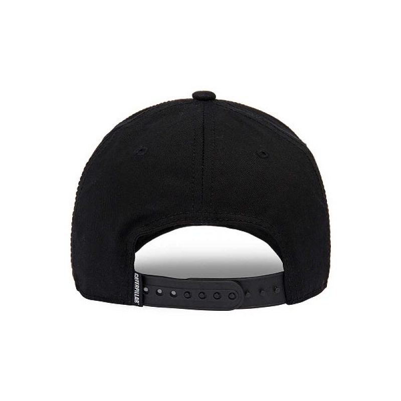 Caterpillar Curve Bill Diesel Power Men's Caps Black | 965138-XHC