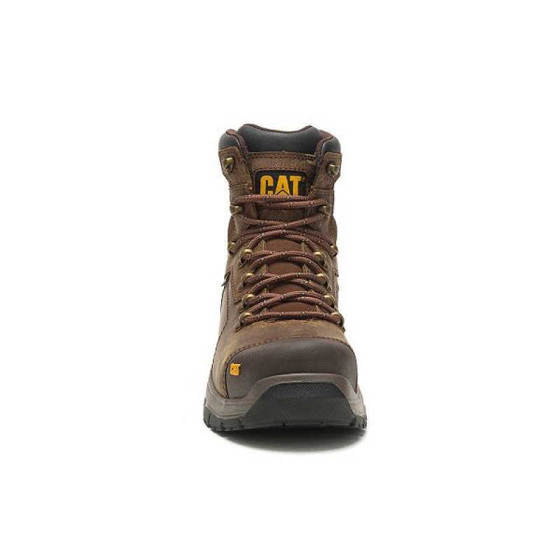 Caterpillar Diagnostic 2.0 Waterproof Steel Toe Men's Work Boots Brown | 508349-HZS