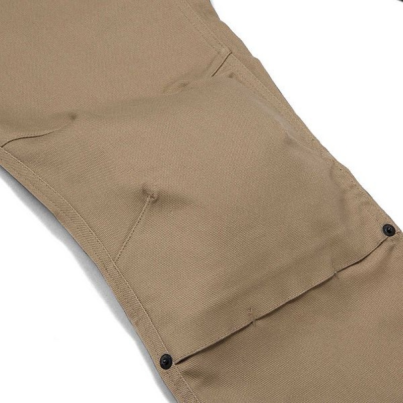 Caterpillar Double Front Stretch Canvas Straight Fit Utility Men's Pants Khaki | 281593-BOD