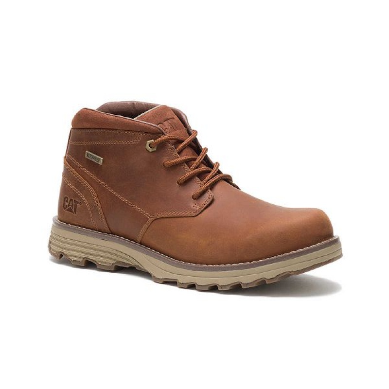 Caterpillar Elude Waterproof Men's Boots Brown | 758623-EYU