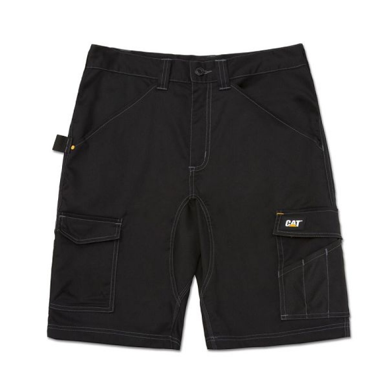 Caterpillar Essential Stretch Men\'s Shorts Black | 024576-SPV