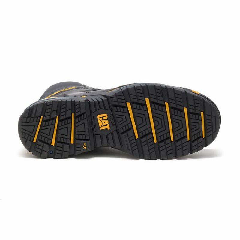 Caterpillar Excavator LT Composite Toe Men's Work Boots Black | 048952-DLB