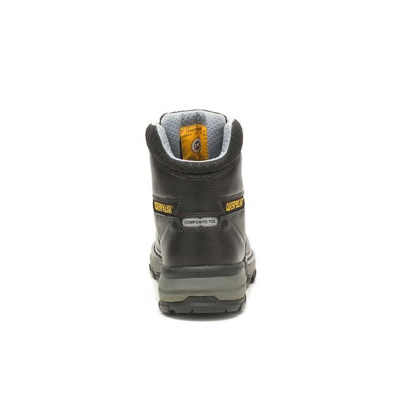 Caterpillar Excavator Superlite Cool Carbon Composite Toe Men's Work Boots Black | 403786-HQL