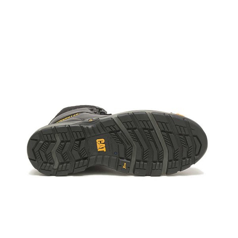 Caterpillar Excavator Superlite Cool Carbon Composite Toe Men's Work Boots Black | 403786-HQL