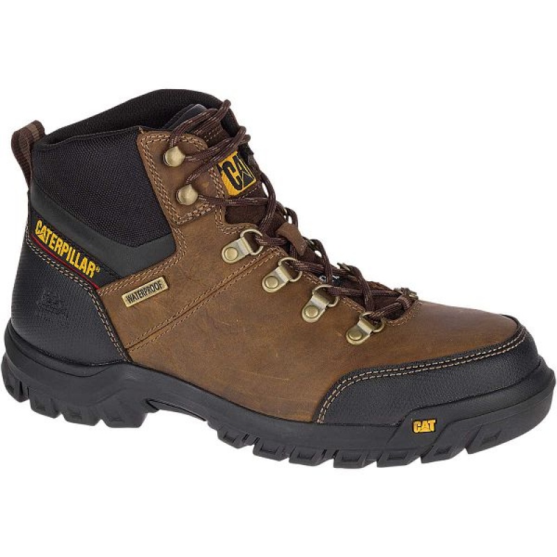 Caterpillar Framework S3 WR HRO SRA Steel Toe Men's Work Boots Brown | 015283-RLY