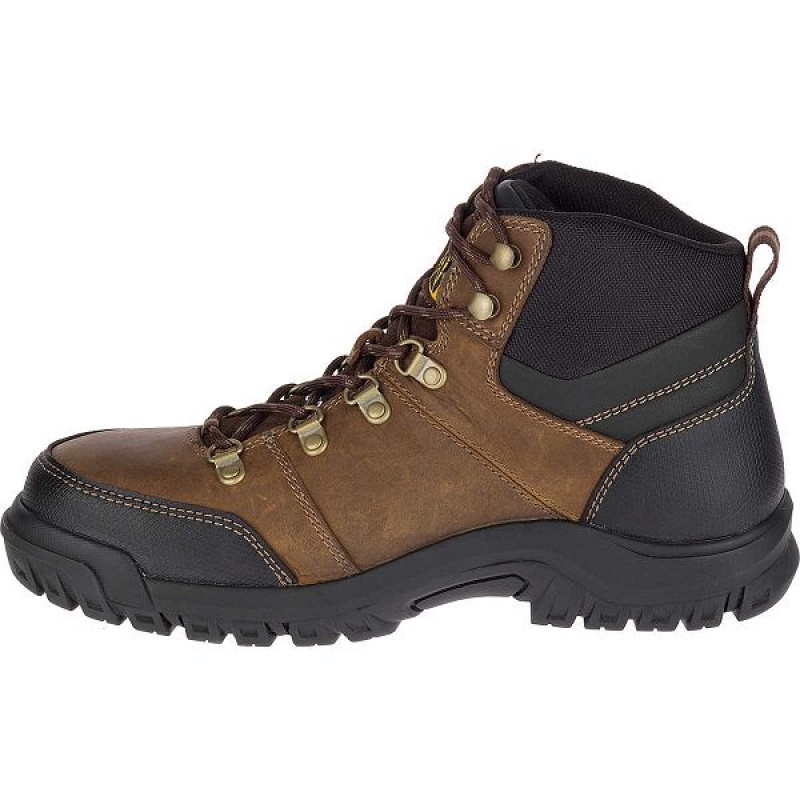 Caterpillar Framework S3 WR HRO SRA Steel Toe Men's Work Boots Brown | 015283-RLY