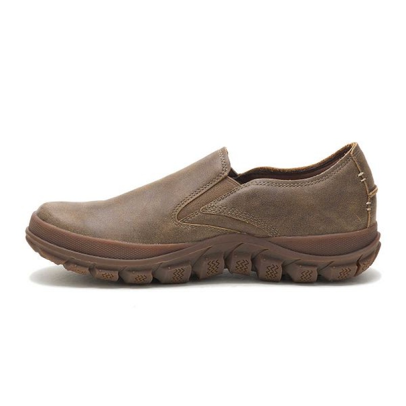 Caterpillar Fused Men's Slip On Brown | 743620-VLE