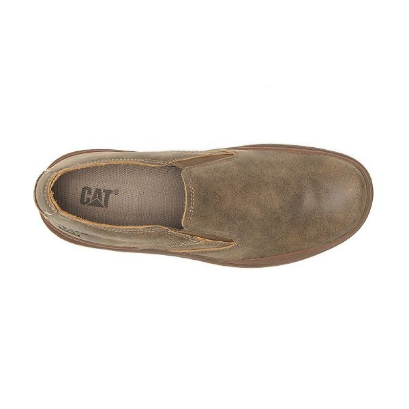 Caterpillar Fused Men's Slip On Brown | 743620-VLE