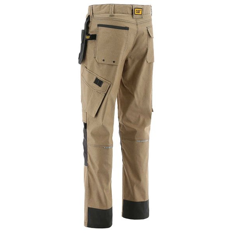 Caterpillar H2O Defender Men's Pants Dark / Brown | 179350-CMA