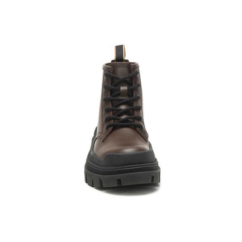 Caterpillar Hardwear Mid Men's Boots Chocolate / Brown | 453087-EQX