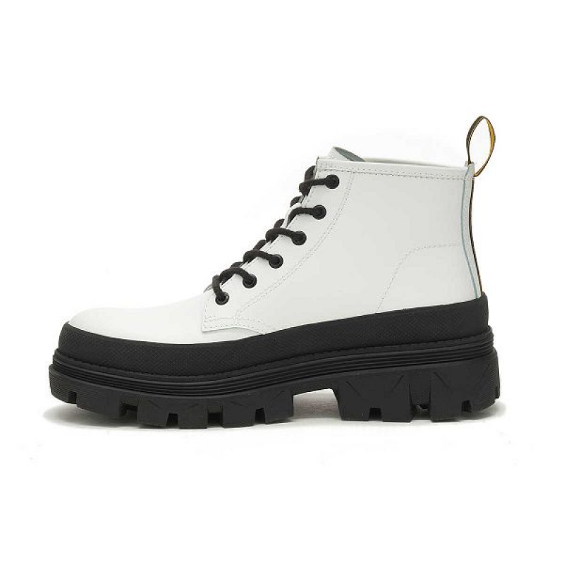 Caterpillar Hardwear Mid Men's Boots White | 160489-GEH