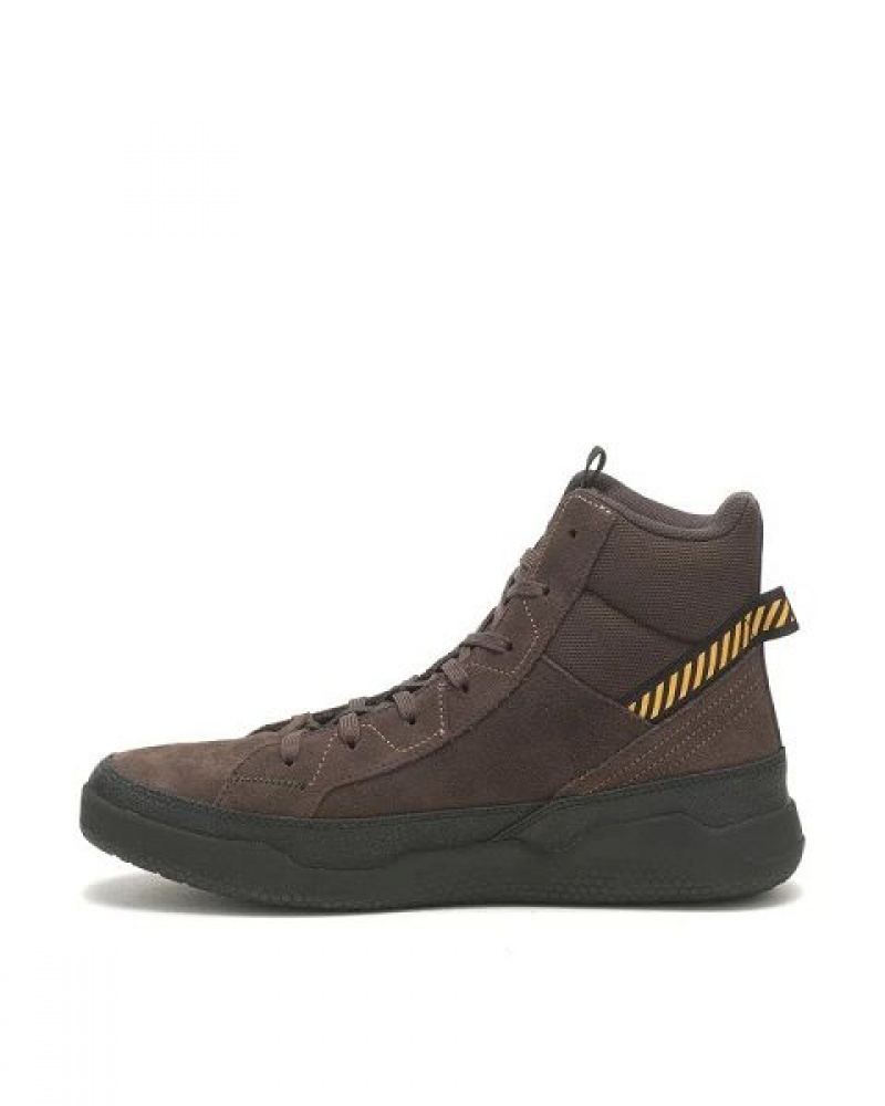 Caterpillar Hex Hi Utility Men's Sneakers Brown | 396415-HBJ