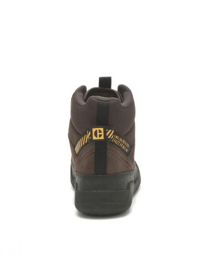 Caterpillar Hex Hi Utility Men's Sneakers Brown | 396415-HBJ