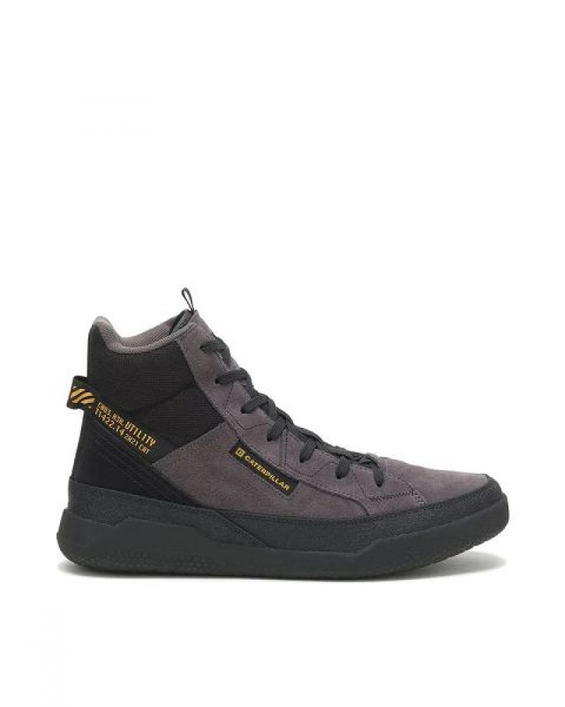 Caterpillar Hex Hi Utility Men's Sneakers Grey / Black | 320891-OZS