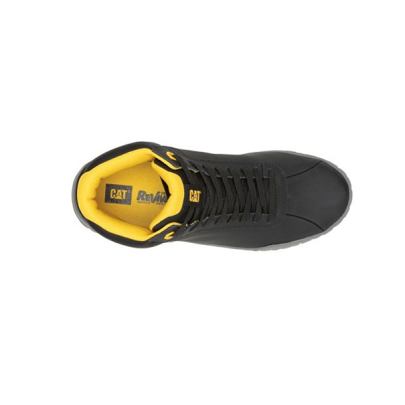 Caterpillar Hex + Mid Men's Sneakers Black | 015937-SKE