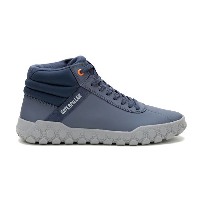 Caterpillar Hex + Mid Men's Sneakers Indigo | 509714-WKX