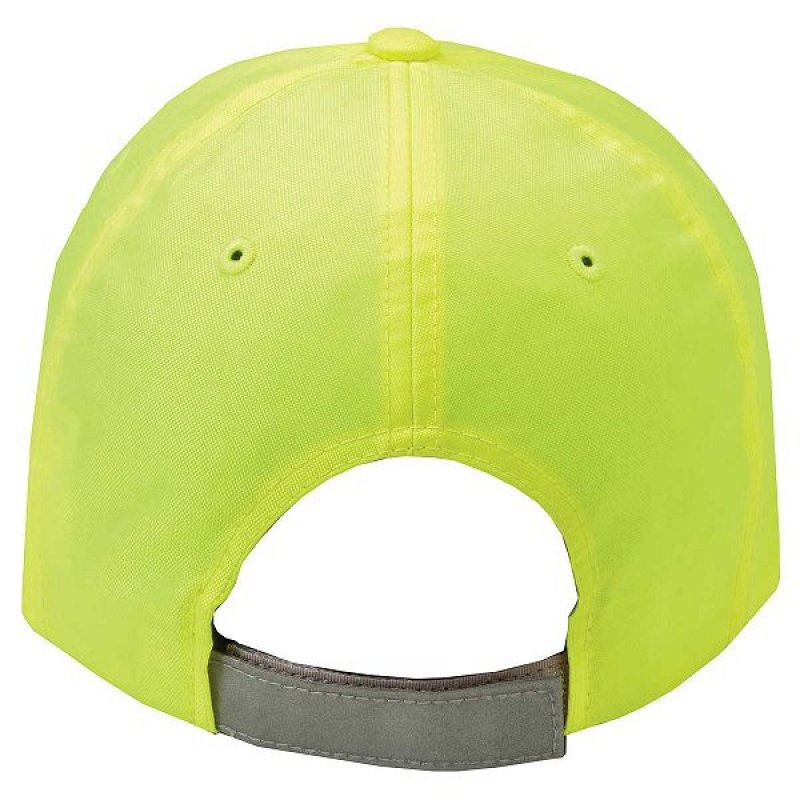 Caterpillar Hi-Vis Trademark Men's Caps Light / Yellow | 537642-UML