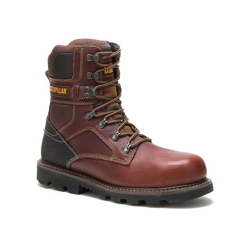 Caterpillar Indiana 2.0 Steel Toe Men's Work Boots Brown | 817423-TSL