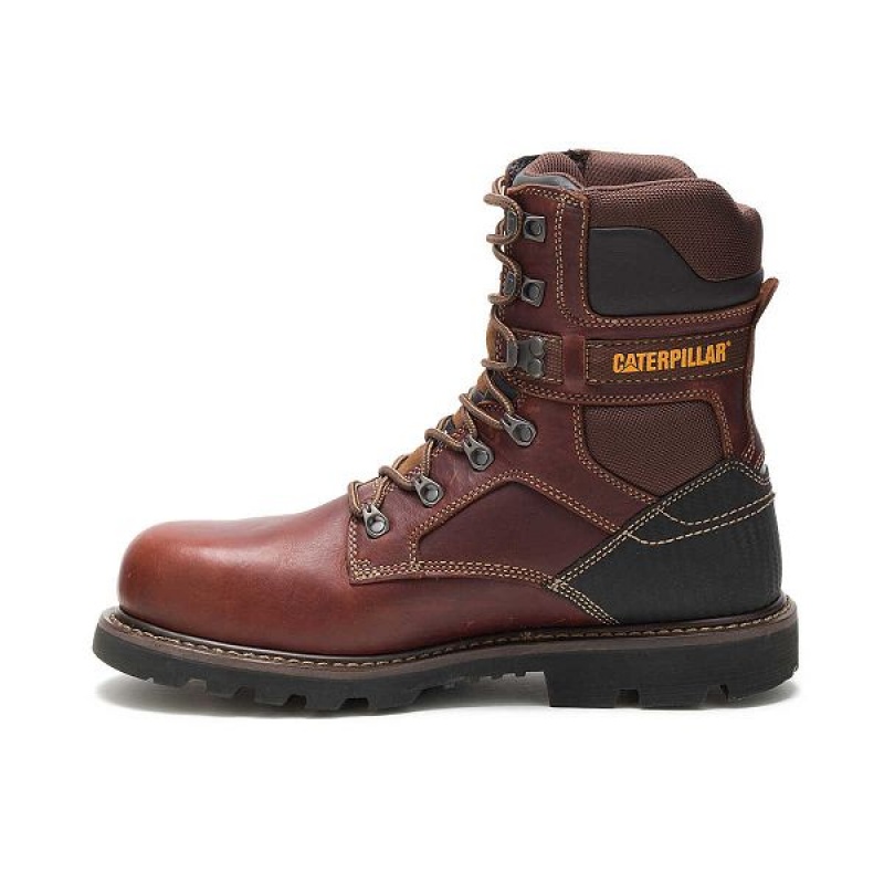 Caterpillar Indiana 2.0 Steel Toe Men's Work Boots Brown | 817423-TSL