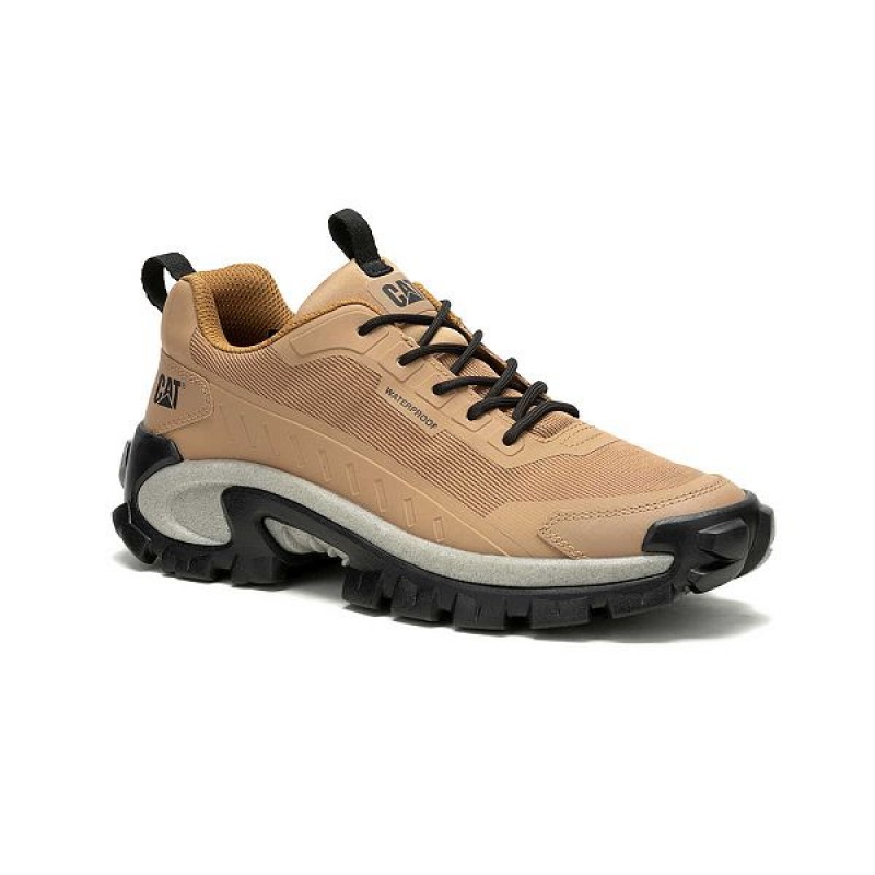 Caterpillar Intruder Lightning Mesh Waterproof Men's Sneakers Brown | 709134-THD