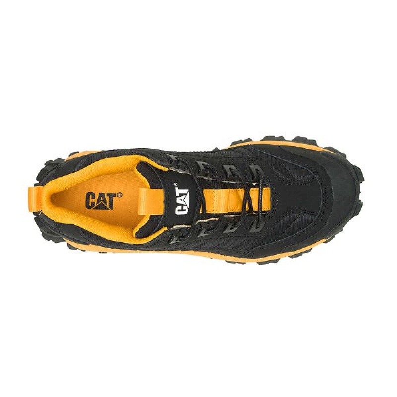 Caterpillar Intruder Men's Sneakers Black / Yellow | 319806-BFQ