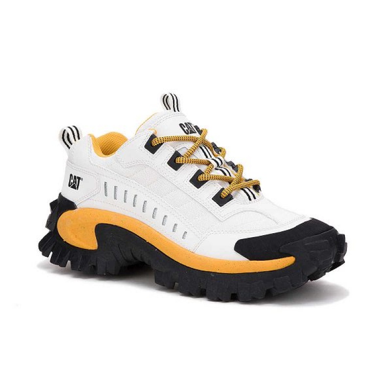 Caterpillar Intruder Men's Sneakers White / Yellow | 180647-MWE