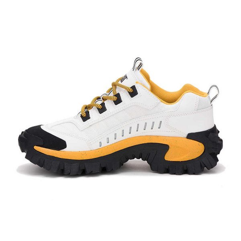 Caterpillar Intruder Men's Sneakers White / Yellow | 180647-MWE