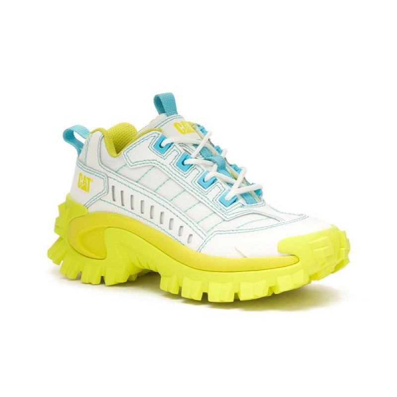 Caterpillar Intruder Supercharged Men\'s Sneakers White / Light / Green / Yellow | 160827-LHG