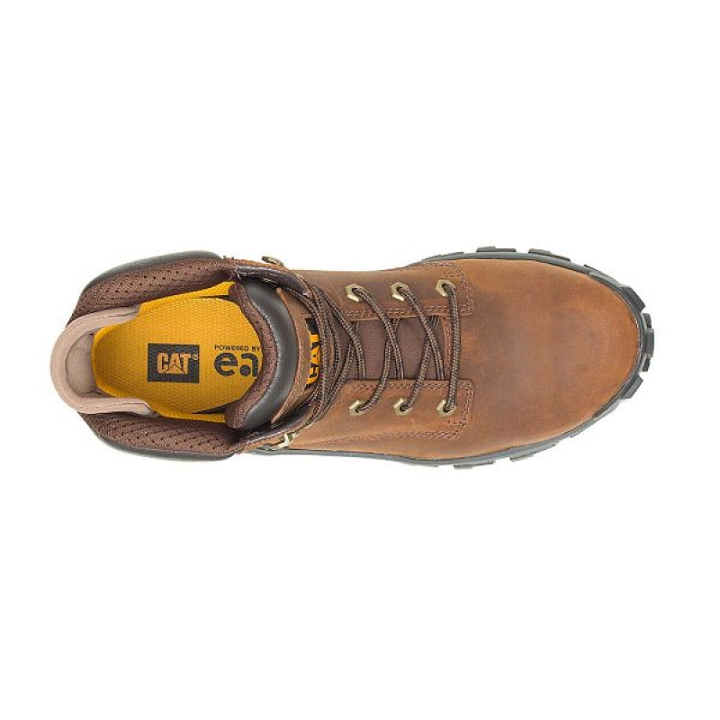 Caterpillar Invader Hi Steel Toe Men's Work Boots Dark / Brown | 840762-ADB