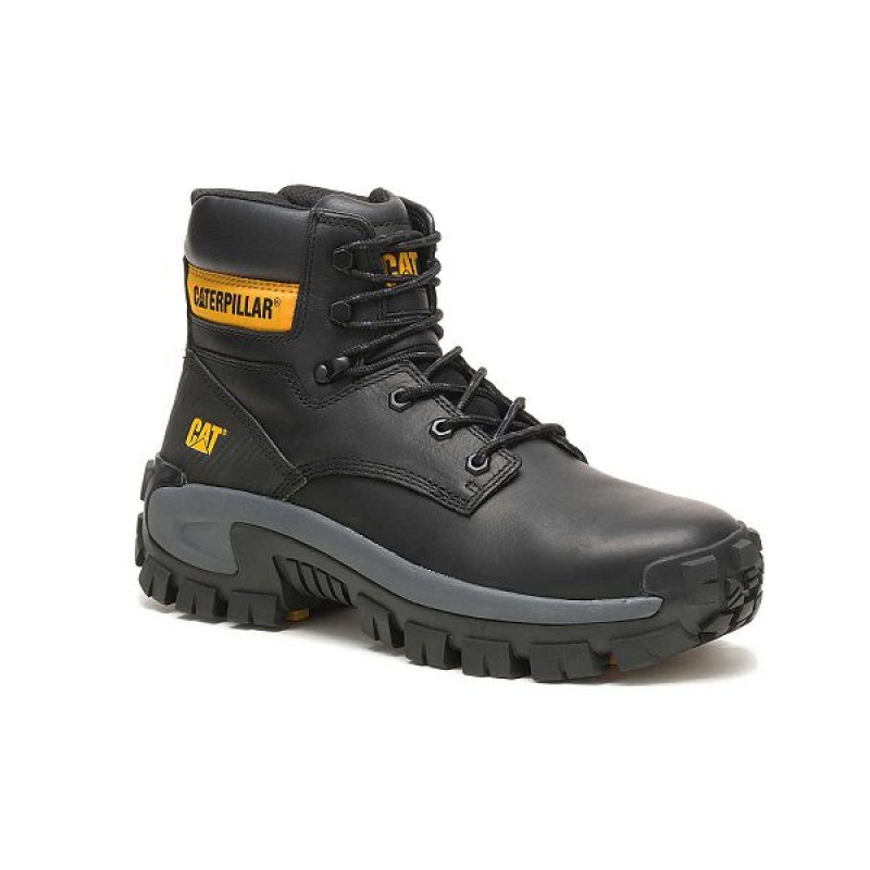 Caterpillar Invader Hi Steel Toe Men's Work Boots Black | 638950-CQL