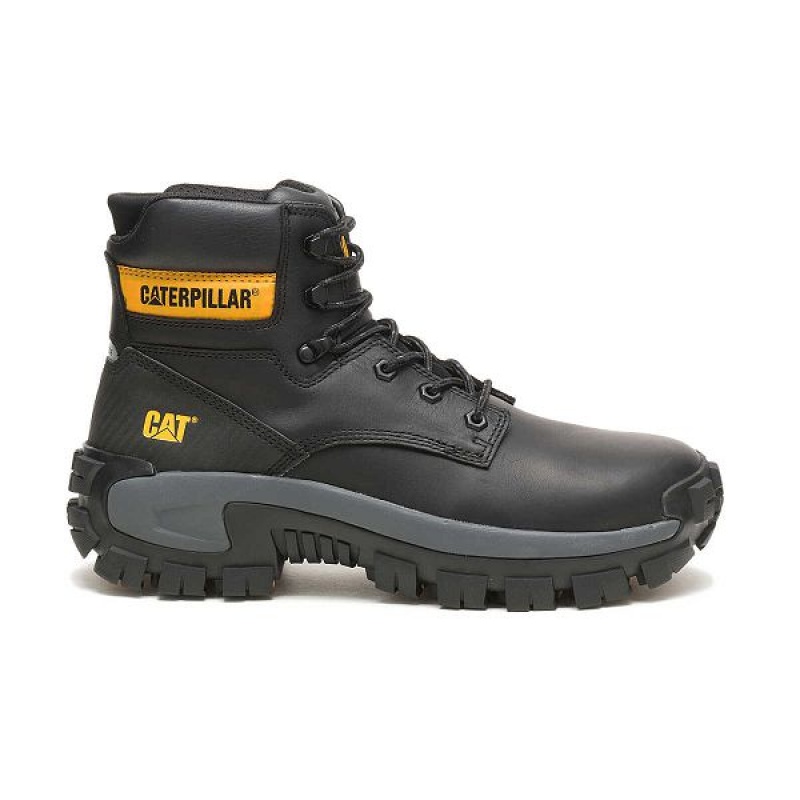 Caterpillar Invader Hi Steel Toe Men\'s Work Boots Black | 638950-CQL