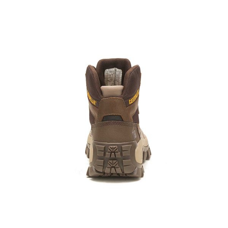 Caterpillar Invader Hiker Waterproof Men's Work Boots Brown | 065128-XUY