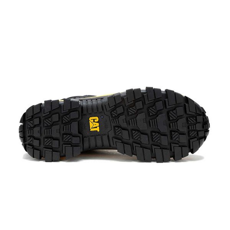 Caterpillar Invader Mecha Composite Toe Men's Work Shoes Black / Yellow | 384216-IEP