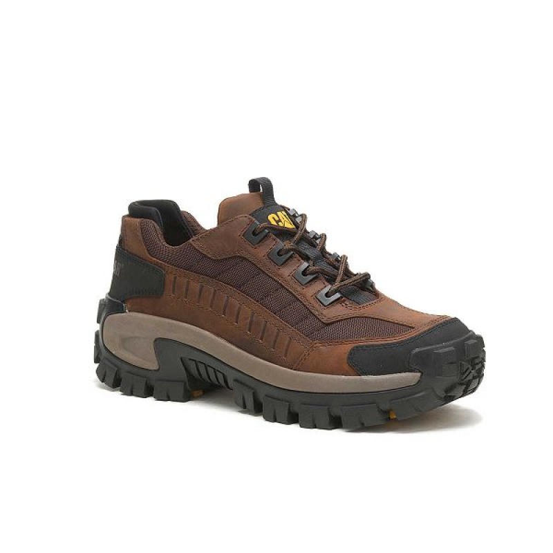 Caterpillar Invader Steel Toe Men's Work Shoes Dark / Brown | 534867-EZO