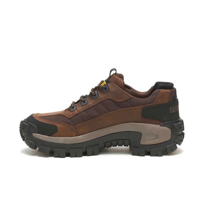 Caterpillar Invader Steel Toe Men's Work Shoes Dark / Brown | 534867-EZO