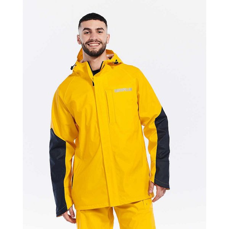 Caterpillar Longshore Men's Jackets Yellow | 213569-FHD