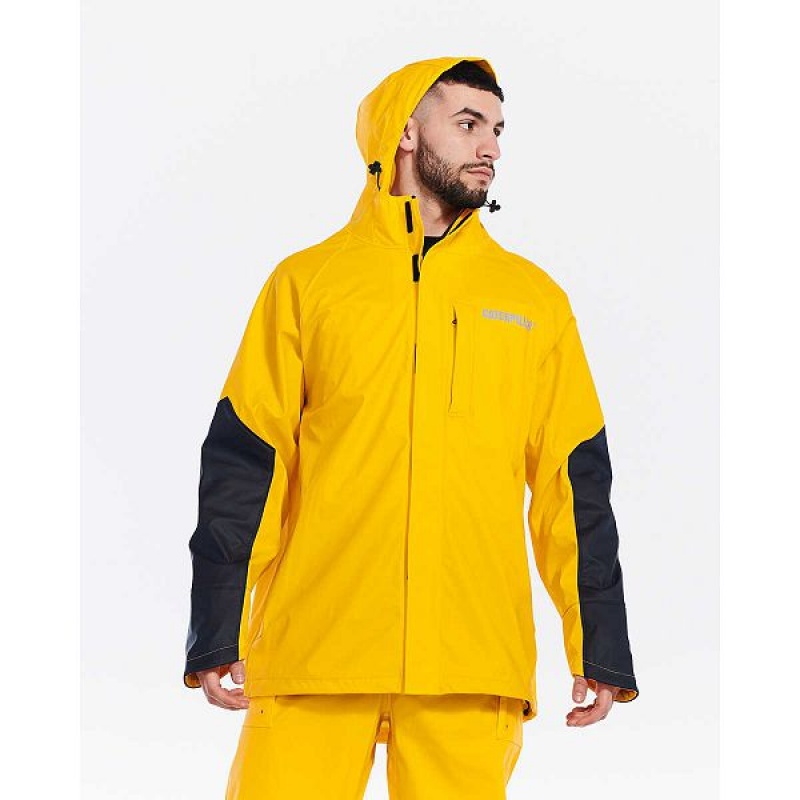 Caterpillar Longshore Men's Jackets Yellow | 213569-FHD